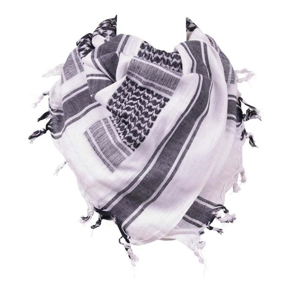 Schaltuch Shemagh, schwarz/weiss