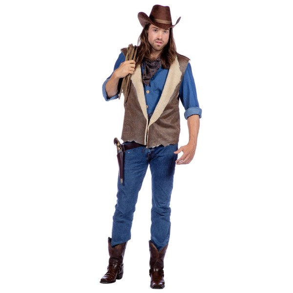 Herren Western Weste Manco, braun