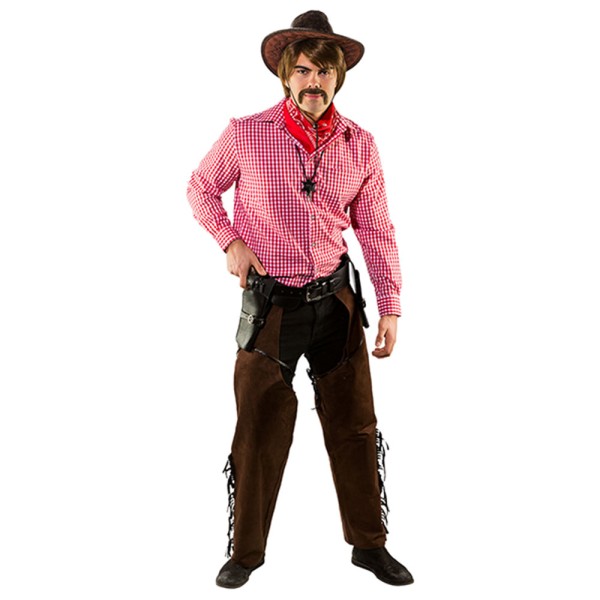 Herren Cowboy Chaps, Wildlederimitat
