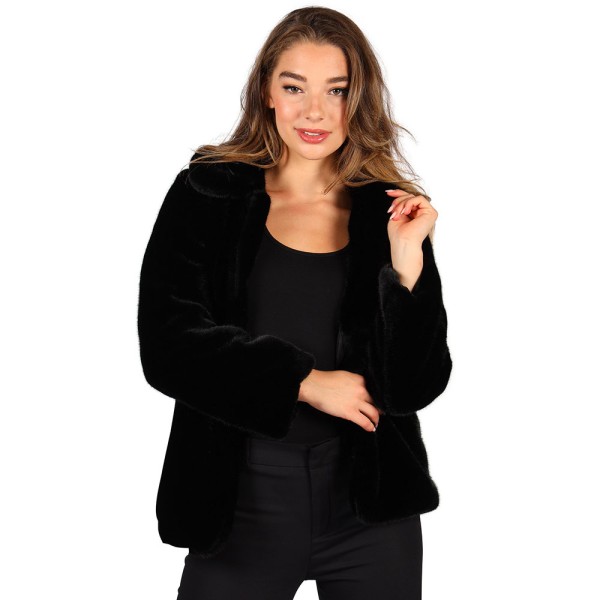 Kunstpelz-Mantel Astrachan