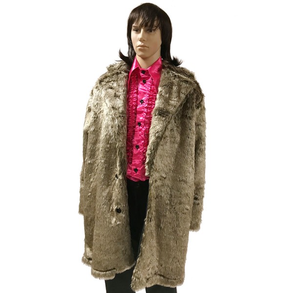 Pelzmantel, hellbraun