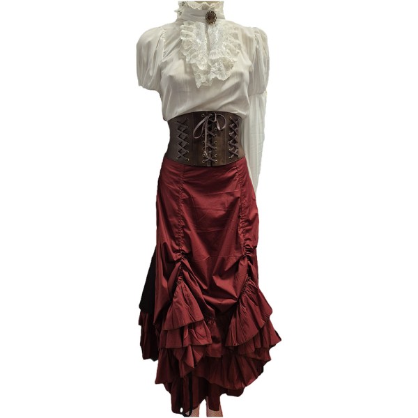 Damenrock Viktorianisch, Shayna, bordeaux