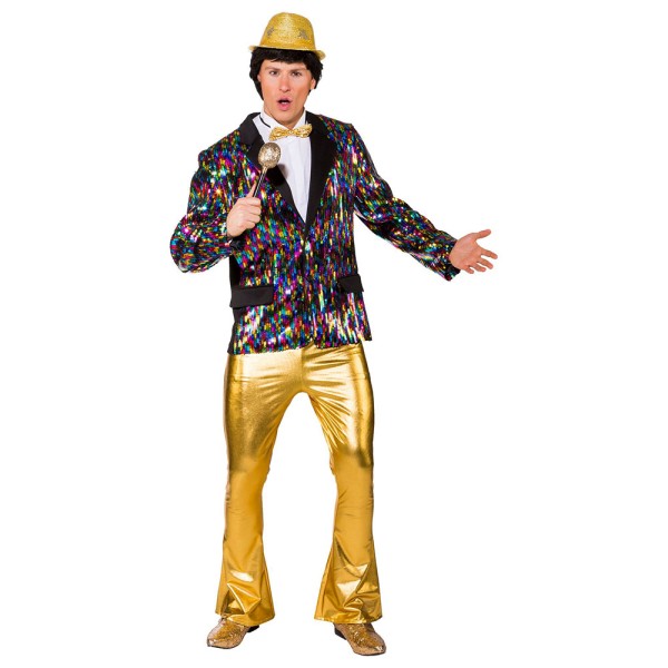 Herren 70's Schlaghose, stretch