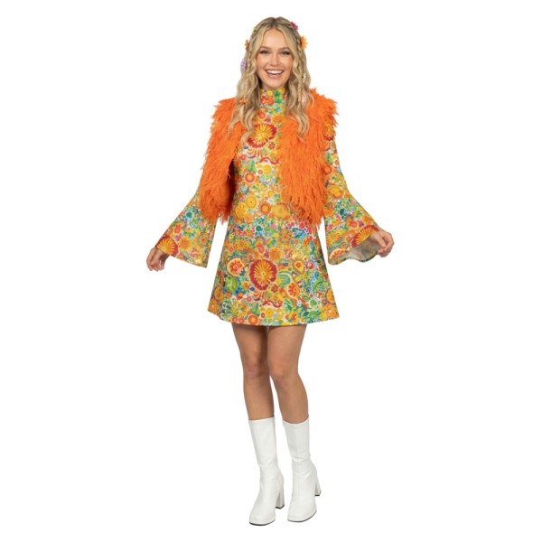 Hippie Fellweste, neonorange