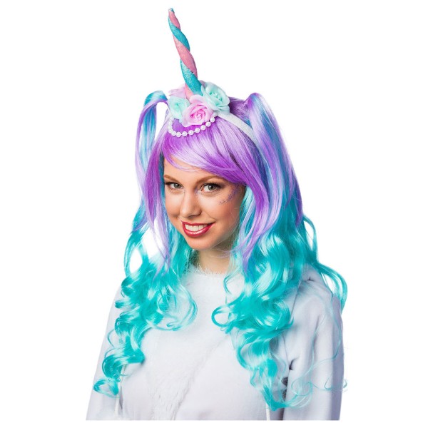 Einhornhaarreif mit Blumen