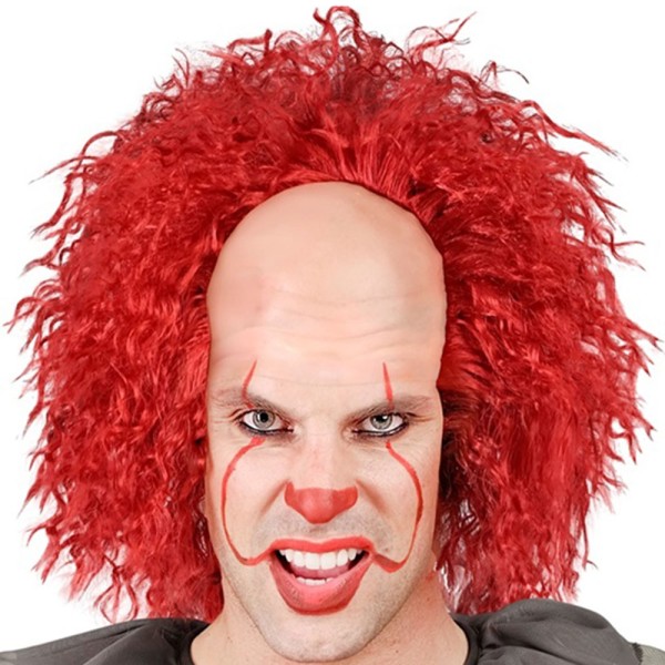 Vintage Killerclown Glatze, kupferrot