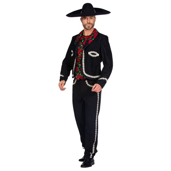 Herren Mariachi Kostüm, schwarz