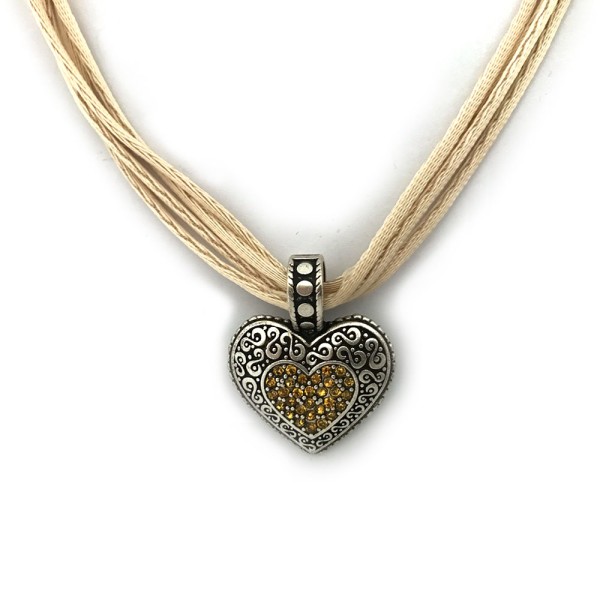 Halskette mit Herz, Swarovski Steinen