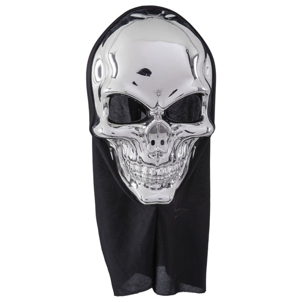 Totenkopfmaske, silber