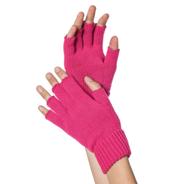 Strick-Handschuhe, fingerlos