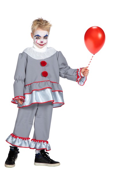 Kinder Kostüm Halloween, Clown ES, 2-Teilig
