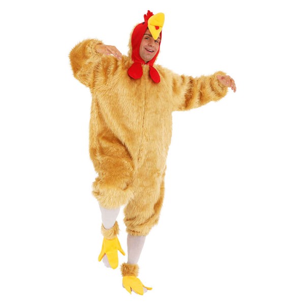 Overall Hahn mit Fussstulpen, braun