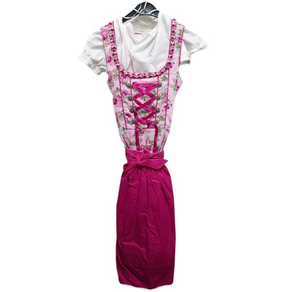Kinder Dirndl Isabella, inkl. Bluse, pink