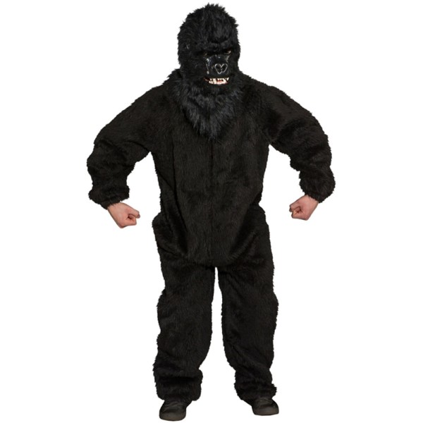 Overall Plüsch, schwarz