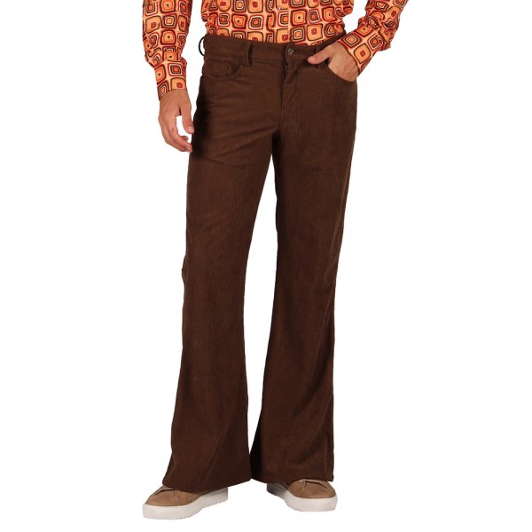 Herren Retro Hose, Cord, braun