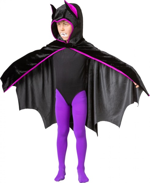 Kinder Cape Fledermaus, violett/schwarz