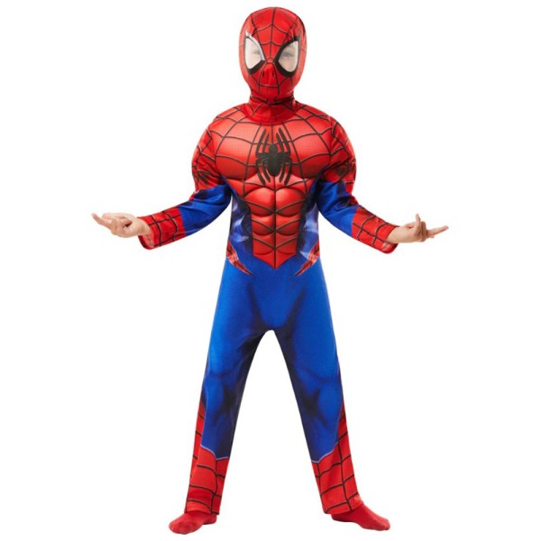 Kinder Kostüm Spider Man Deluxe, rot