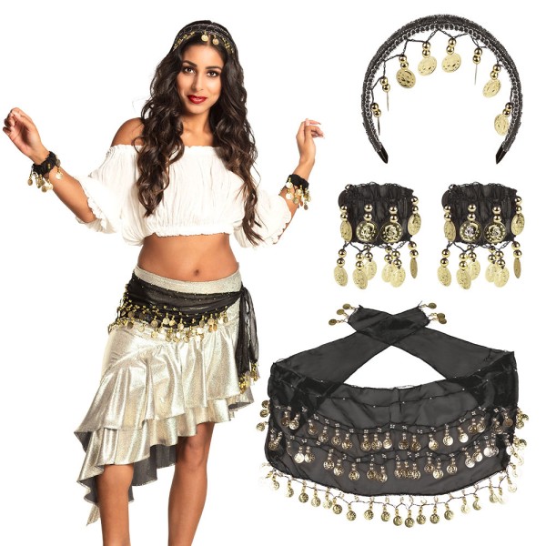 Orientalisches Bauchtanz-Set, 4-Teilig