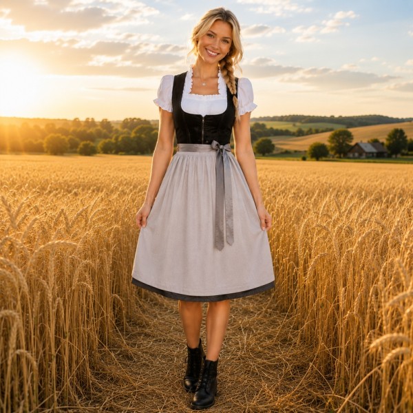 Dirndl Bidingen, 65 cm, lakritz