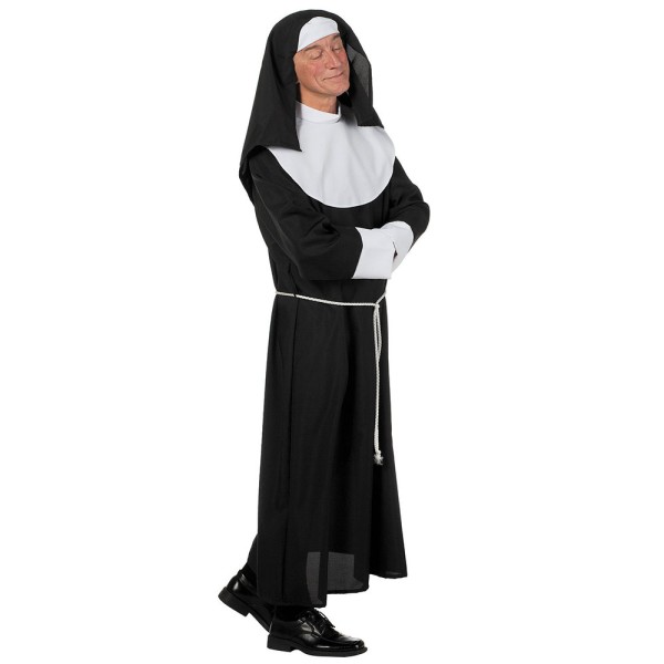 Kleid Nonne, schwarz, 3-Teilig