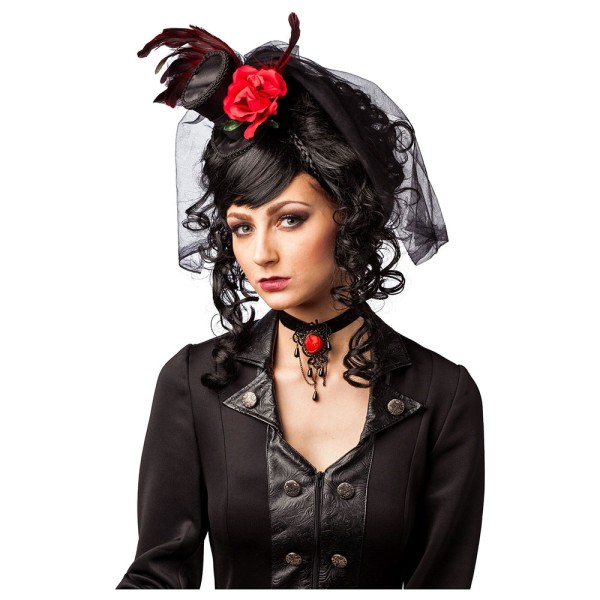 Mini-Zylinder mit Blume und Federn