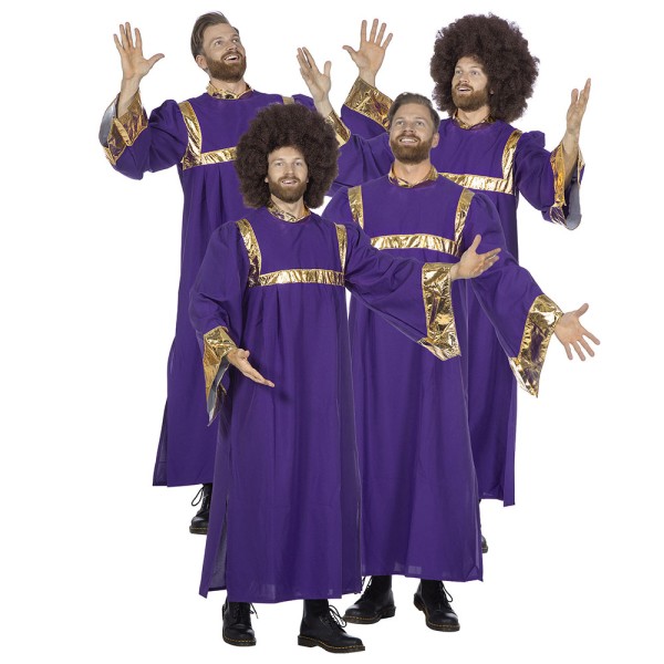 Gospelsänger, violett/gold