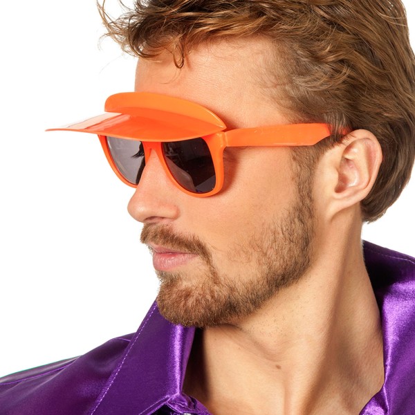 Brille mit Sonnenblende