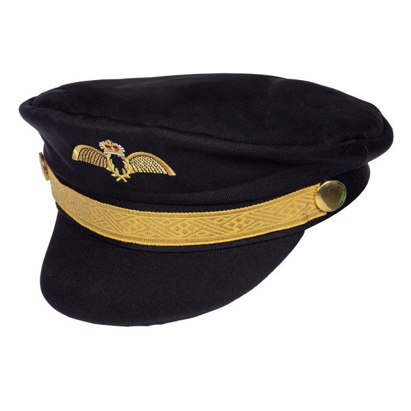 Mütze Pilot, schwarz