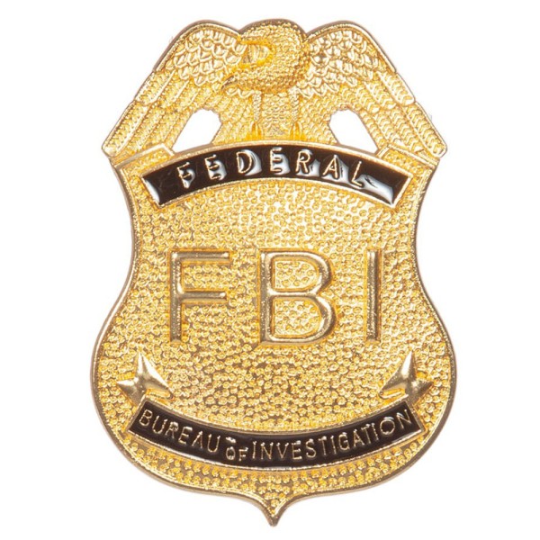 FBI Badge/Abzeichen, gold