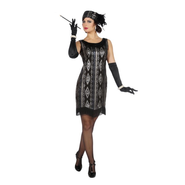 Charlestonkleid Cecilia mit Kopfband