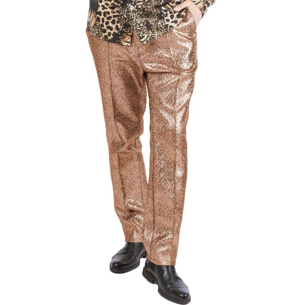 Herrenhose Glamour, glänzend, kupfer