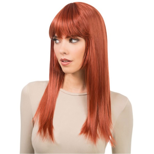 Damen Perücke Rihanna, lang mit Pony