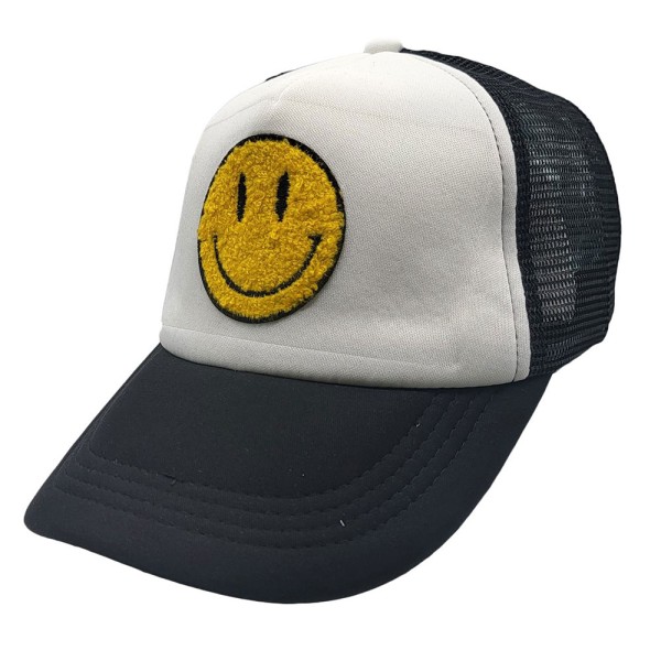 Trucker-Baseballkappe mit Smiley-Motiv