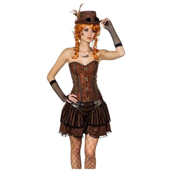 Korsage Steampunk, braun