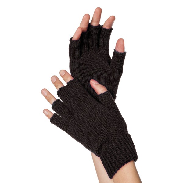 Strick-Handschuhe, fingerlos
