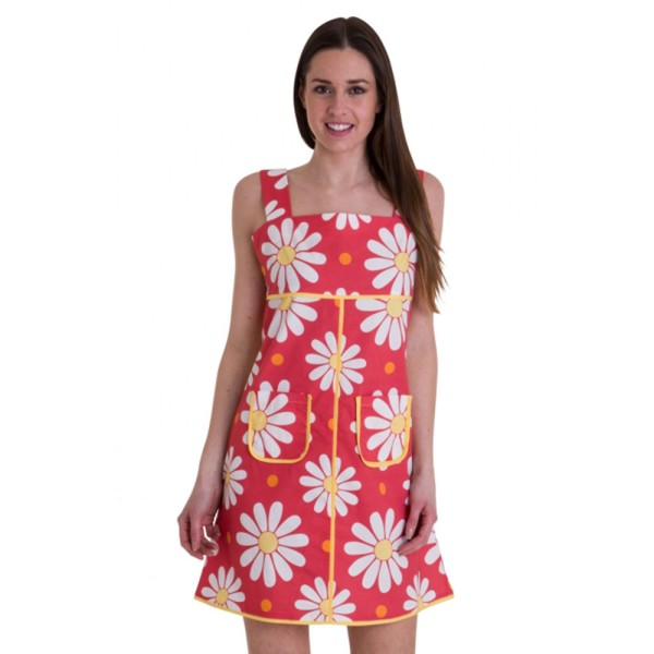 Damenkleid 60's Crazy Daisy, Blumenmuster