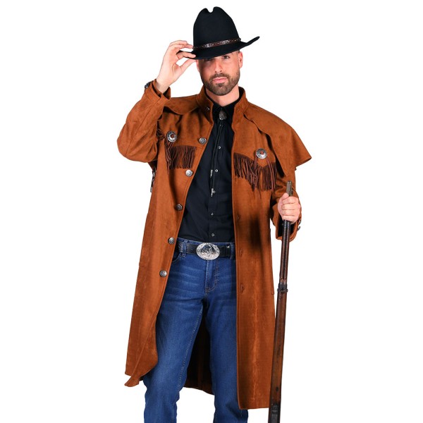 Herren Mantel Western, braun