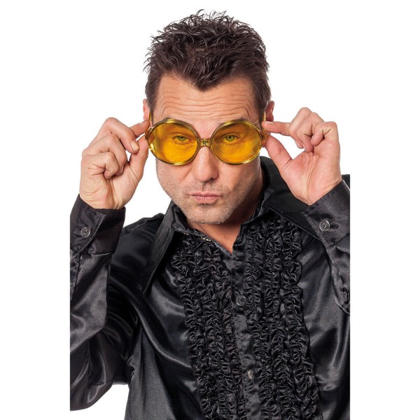 70er Jahre Brille, grosse runde Gläser