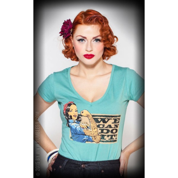 Damen T-Shirt, We can do it