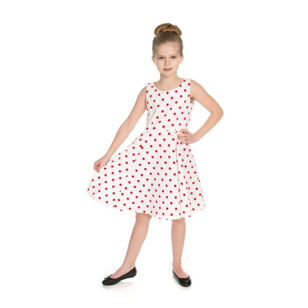 Mädchenkleid 50's Cindy Polka Dot