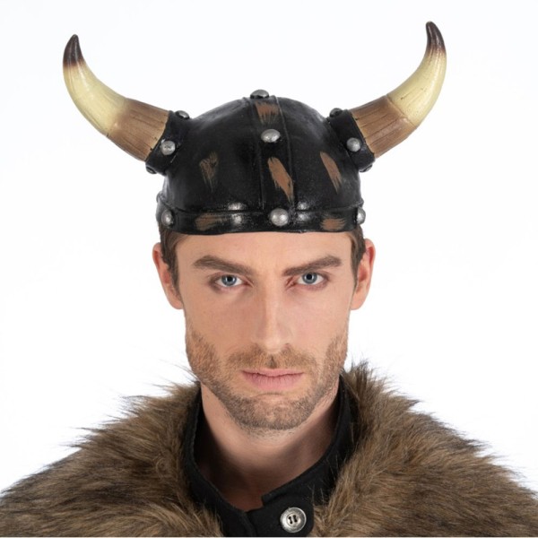 Wikinger Helm mit Hörner, Latex
