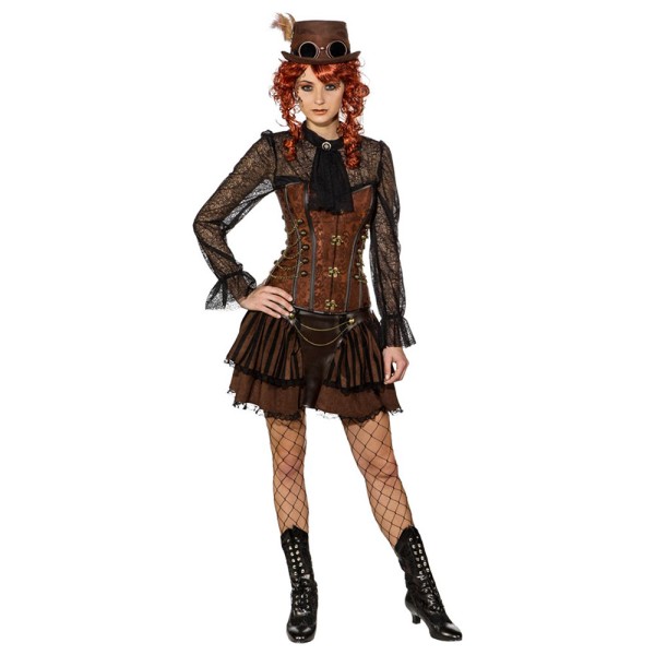 Korsage Steampunk, braun