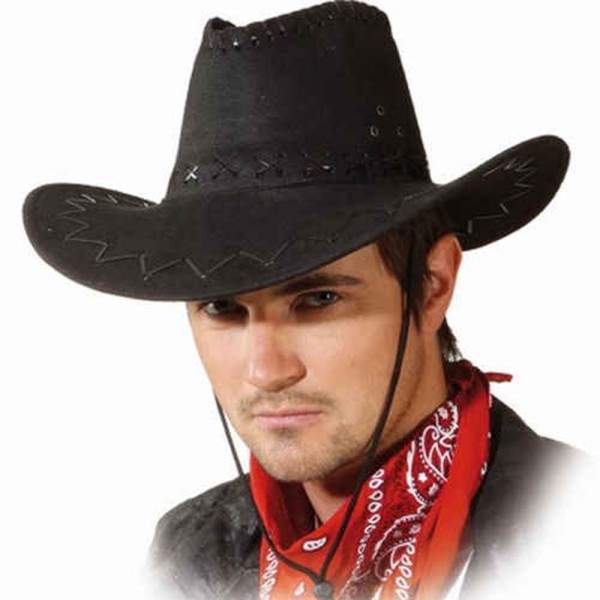 Cowboy/Western Hut, schwarz