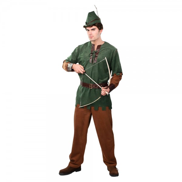 Herren Kostüm Jäger/Robin Hood, 4-Teilig