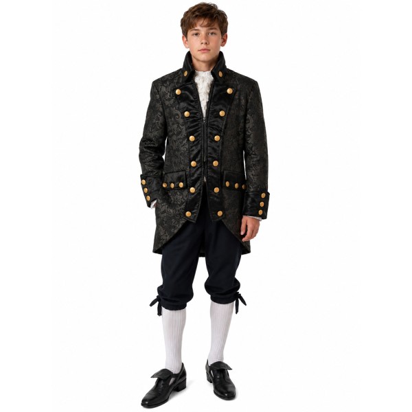 Kinder Barockjacke Royal, schwarz