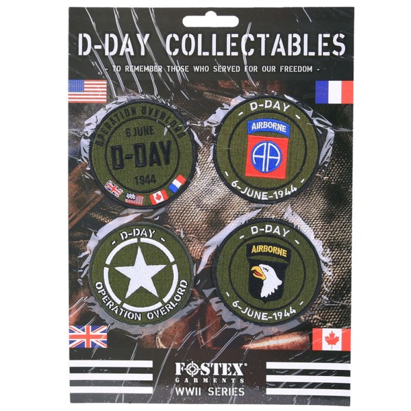 Emblem Set D-Day, Stoff, 4-teilig