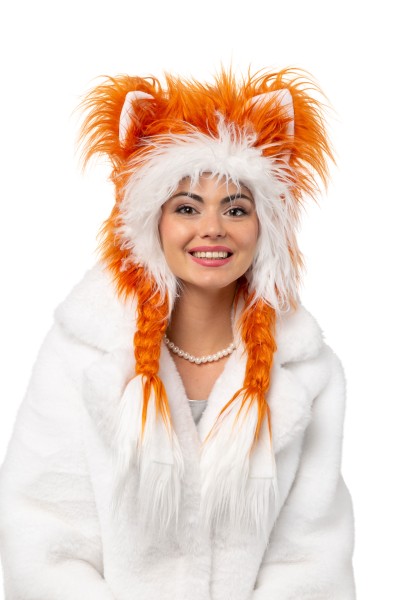 Plüschmütze Fuchs, struppig