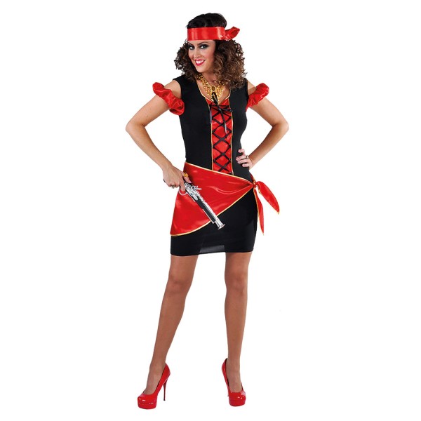 Damenkleid Bandit mit Schal