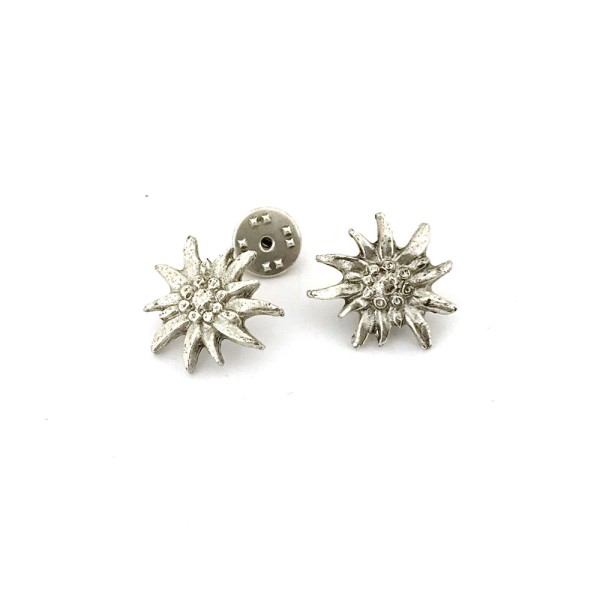 Pin Edelweiss, antiksilber
