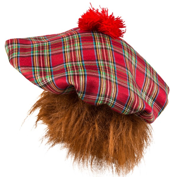 Schotten Barett Mr. Tartan, mit Haar